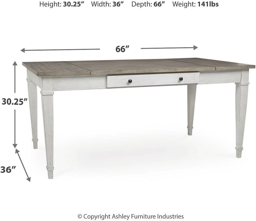 Skempton Farmhouse Rectangular Dining Table with Storage