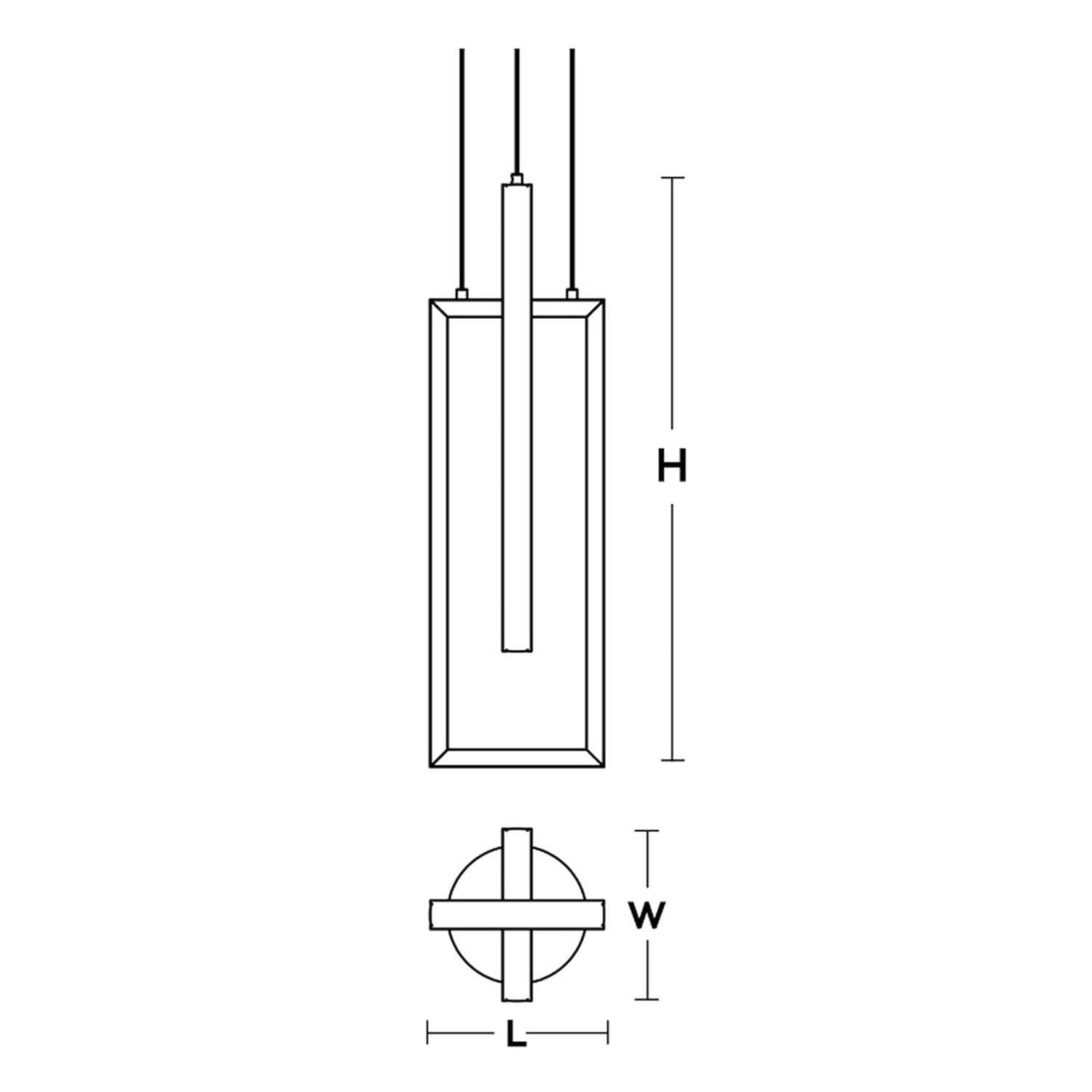 AFX - Cole - 2 Light Pendant-Black Finish