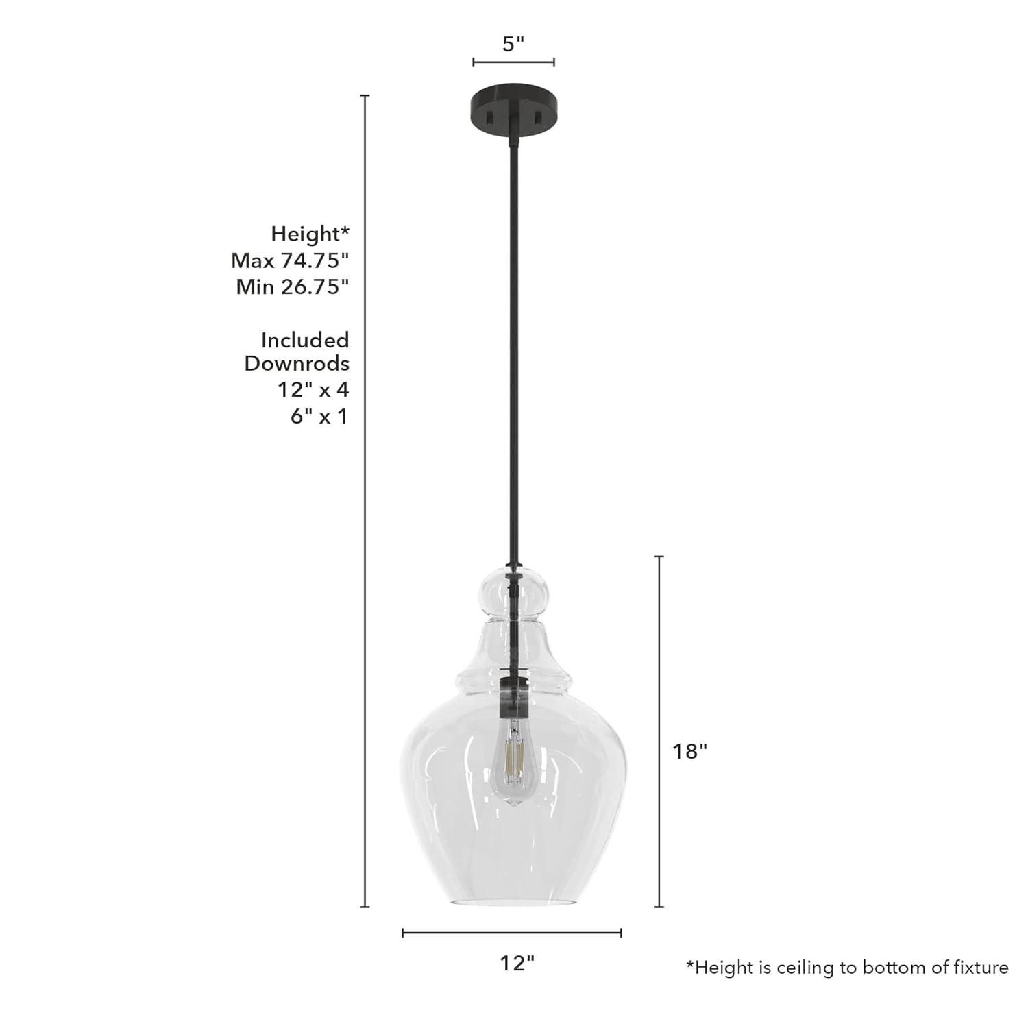 Maple Park 1 Light Bell Pendant