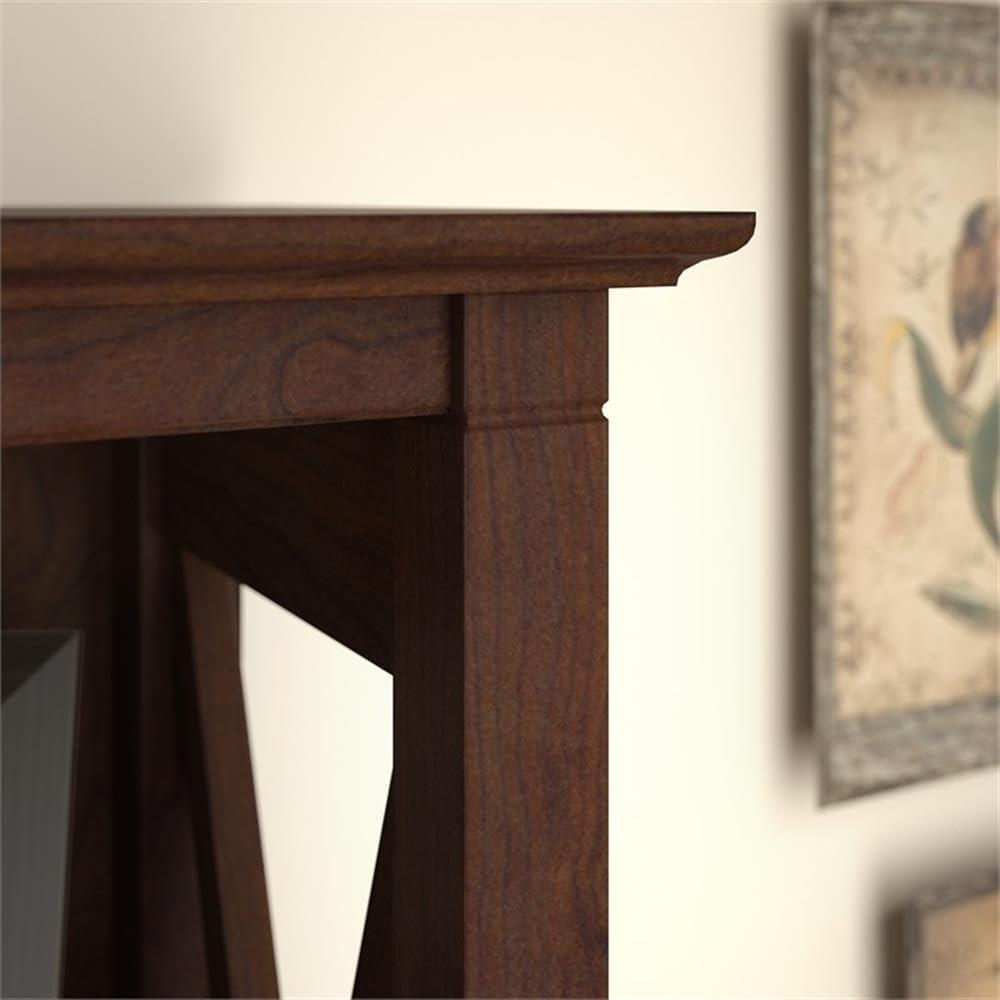 Key West 5 Shelf Bookcase Set in Bing Cherry - Engineered Wood