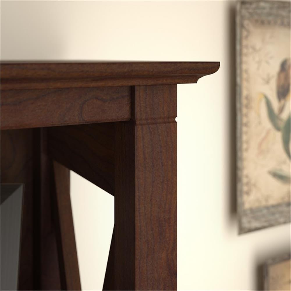 Key West 5 Shelf Bookcase Set in Bing Cherry - Engineered Wood