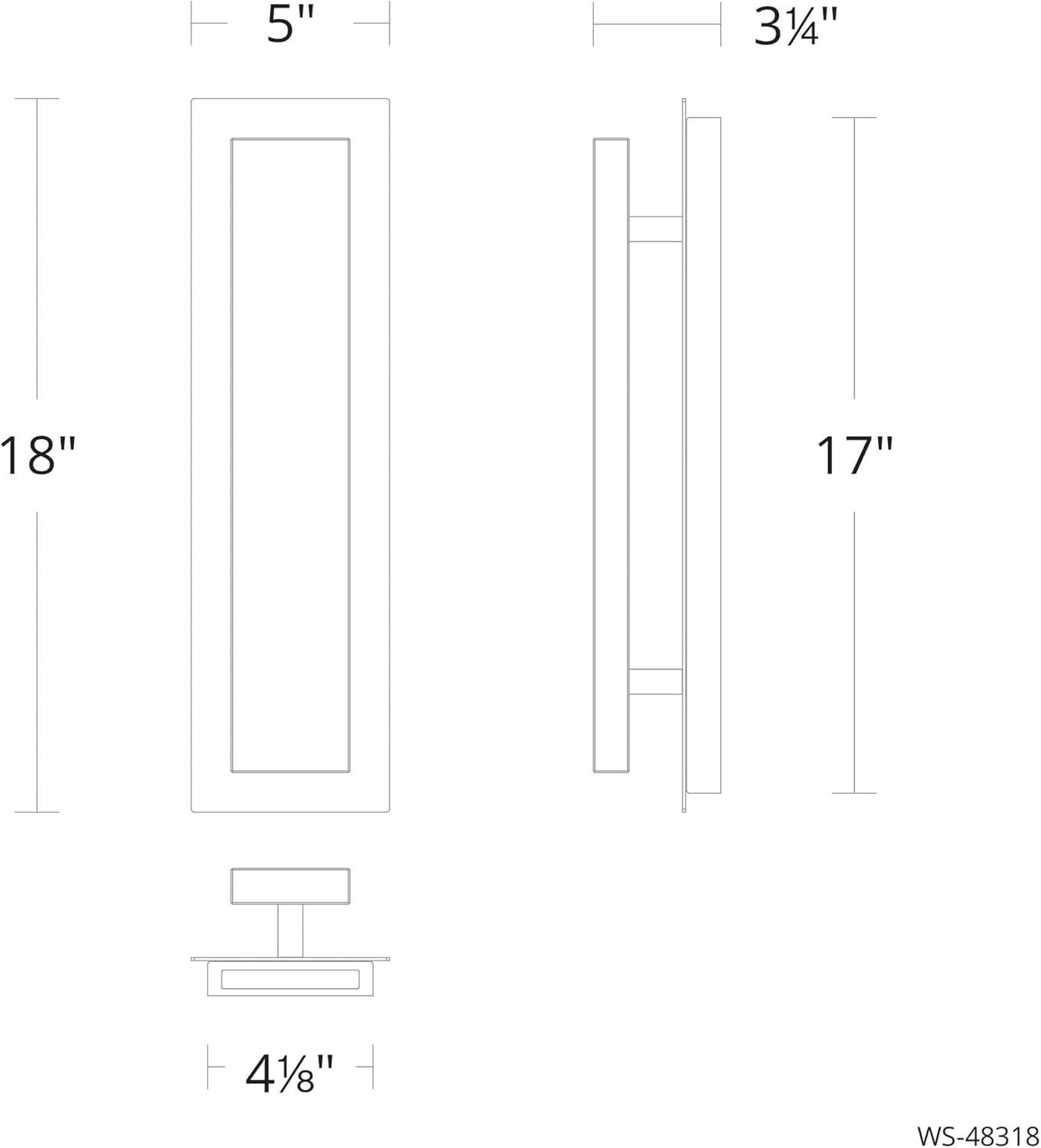 Modern Forms Zurich Aluminum LED Flush Mounted Sconce