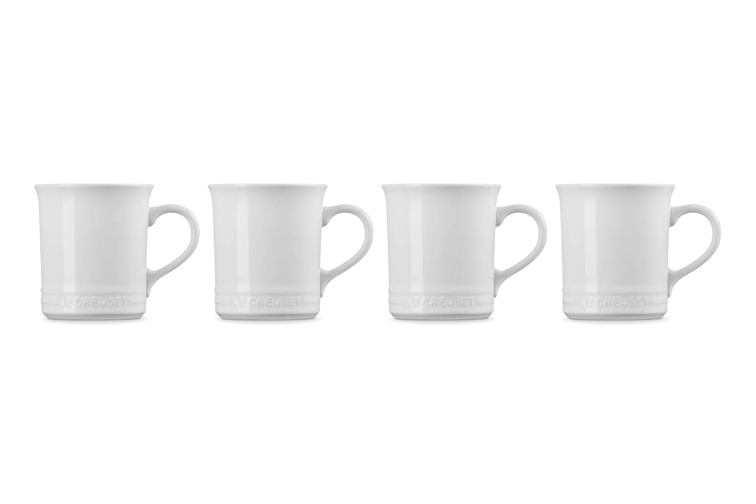 Le Creuset ® 14-oz. White Mugs, Set of 4