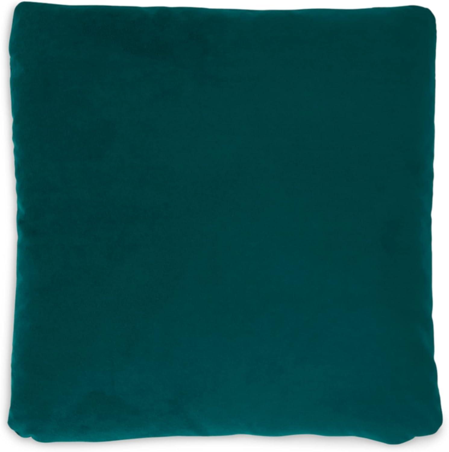 Signature Design by Ashley Caygan 20" Contemporary Square Polyester Pillow with Feather Fill, 20" x 20", Green