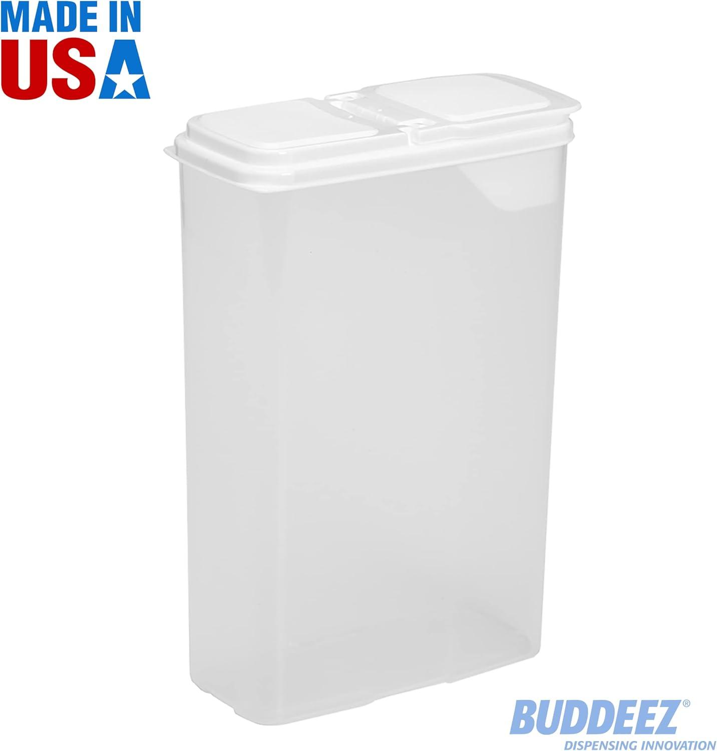 Clear BPA-Free Plastic Food Storage Dispensers Set with Flip Top Lid