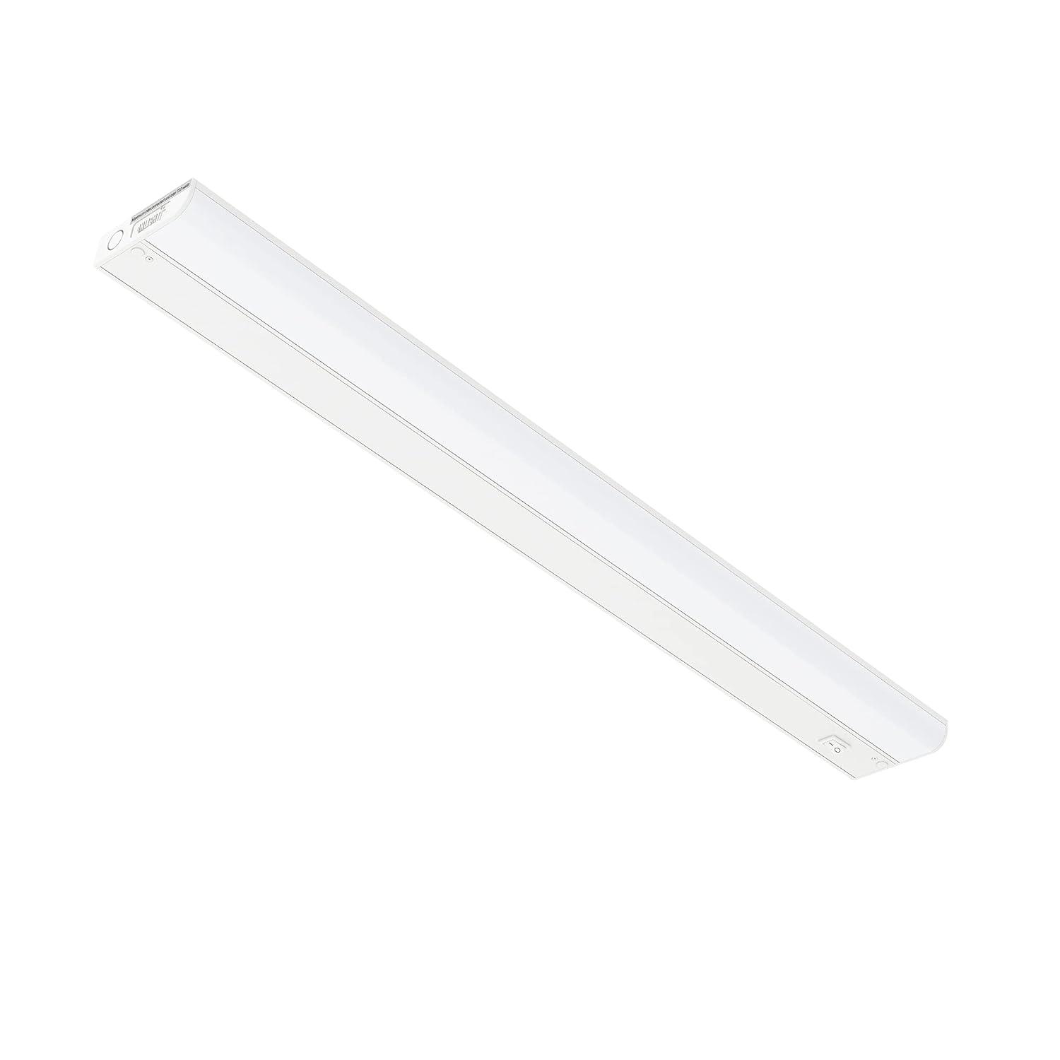 Inlight 3000K Dimmable Under Cabinet LED Lights, selectable 12/18/24/30 inches, Hardwired Only