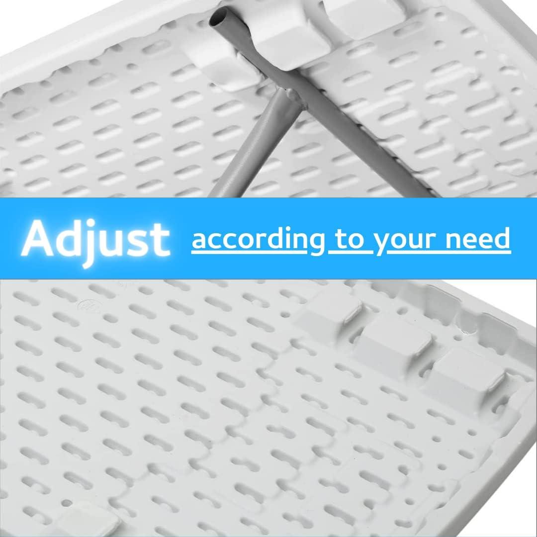 New Home Era Folding TV Trays, White