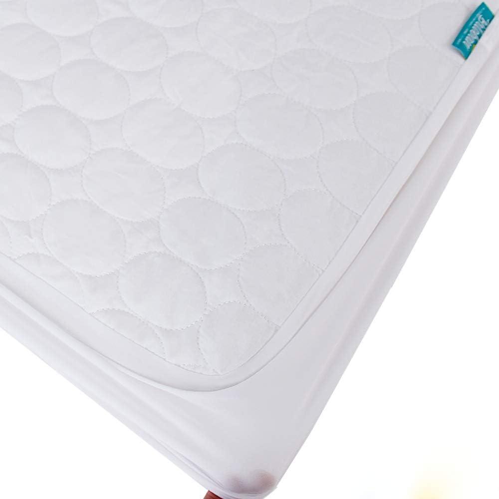 Biloban Waterproof Crib Mattress Protector 2 Pack, Fitted Crib Mattress Cover Sheets, Toddler Mattress Protector Fit Baby Toddler Bed Mattress Pad (Standard Size 52" x 28")