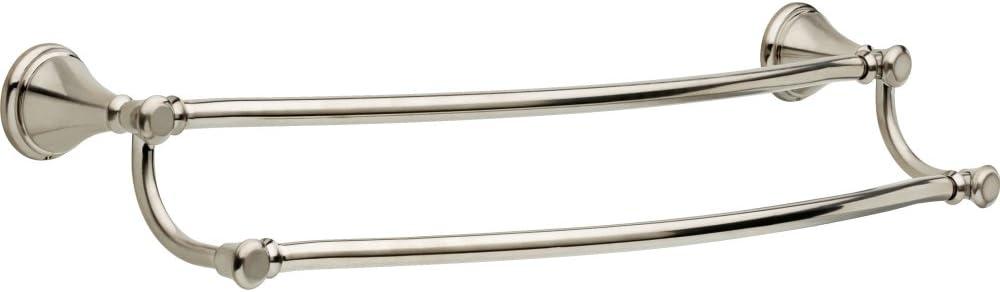 Cassidy 24 in. Wall Mount Double Towel Bar Bath Hardware Accessory