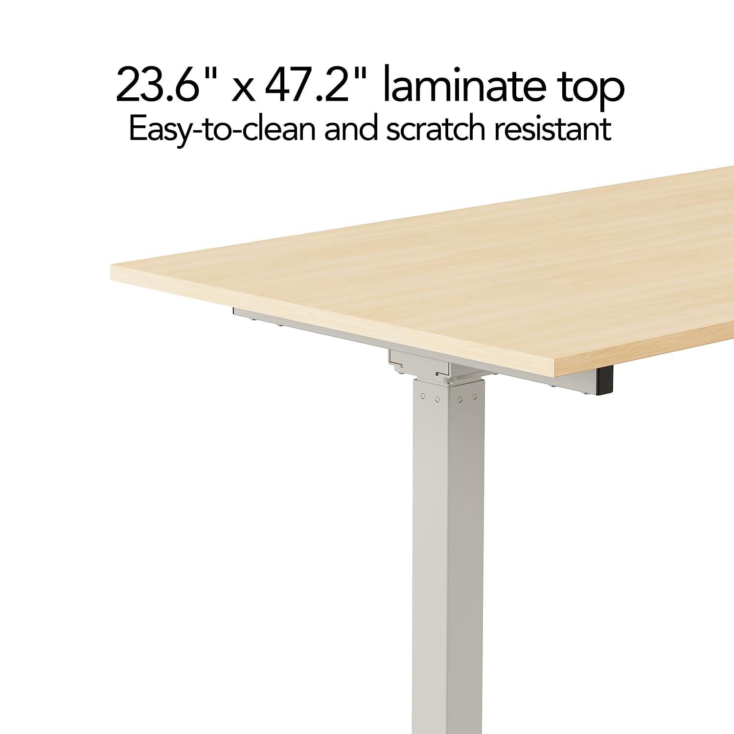 Union & Scale Essentials 48"W Adjustable Standing Desk Natural (UN60415-CC)