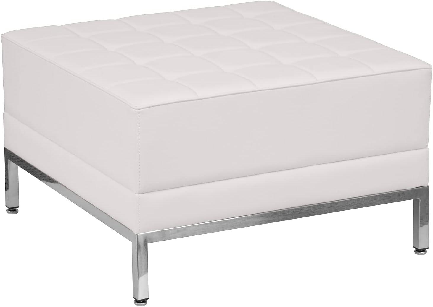 Flash Furniture HERCULES Imagination Series LeatherSoft Quilted Tufted Modular Ottoman