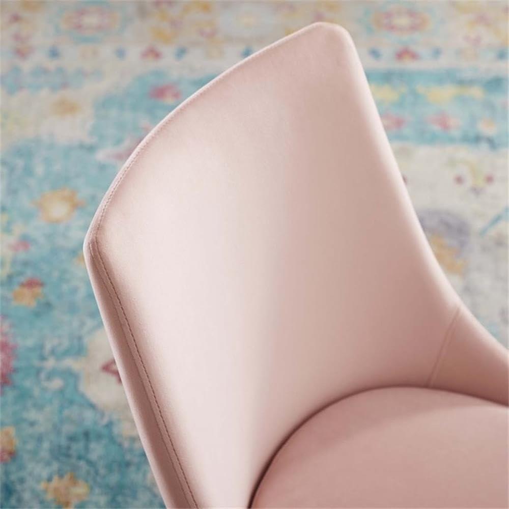 Ergode Viscount Modern Accent Performance Velvet Dining Chair - Pink