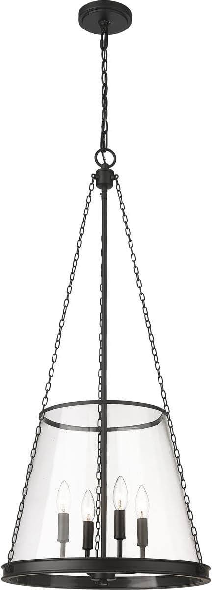 Z-Lite Prescott 4 - Light Pendant in  Matte Black