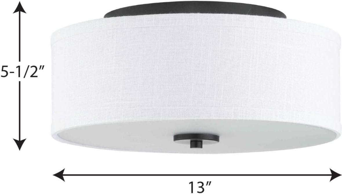 Inspire Collection 13" Two-Light Flush Mount