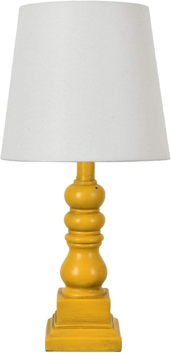Conrad 18.5" Distressed Yellow Resin Table Lamp