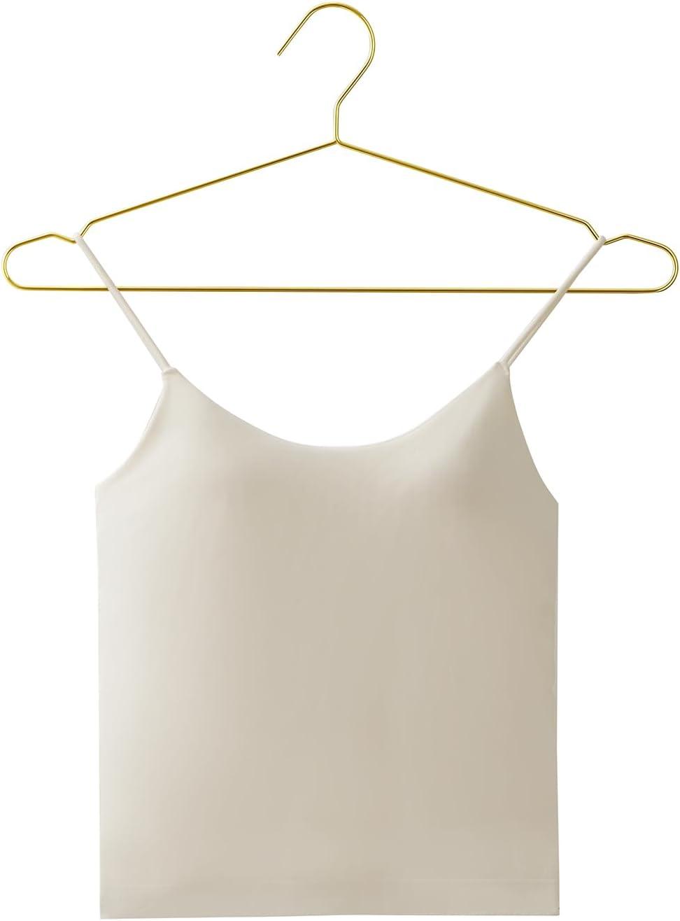 Slim Gold Metal Wire Suit Hangers, 17.7" Wide, 30 Pack