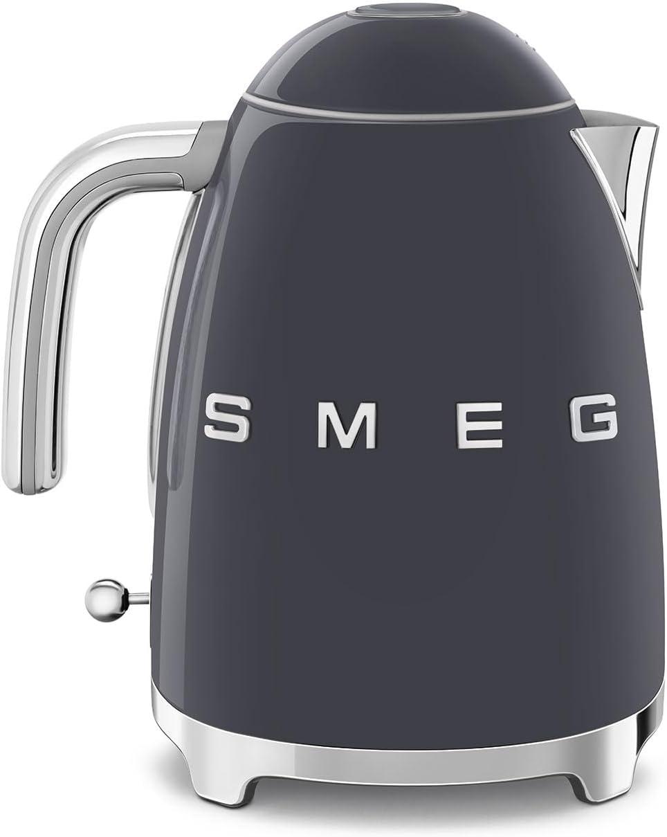 Slate Grey 7-Cup Stainless Steel Retro Electric Kettle