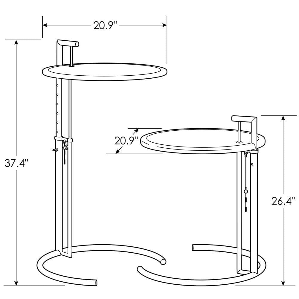 ZURI Furniture Modern Aileen Side Table Clear Tempered Glass Top Brushed Stainless Steel Base