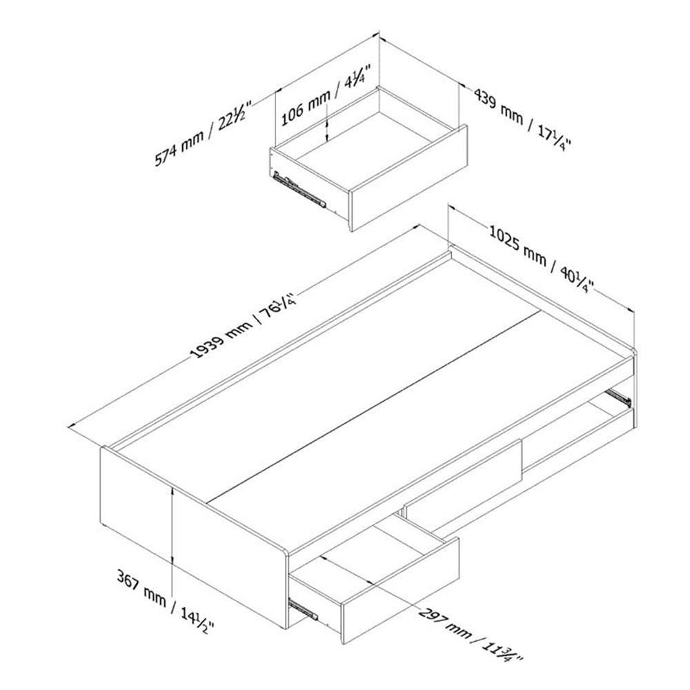 Bethany 3 Drawer Platform Bed by Sand & Stable™ Baby & Kids