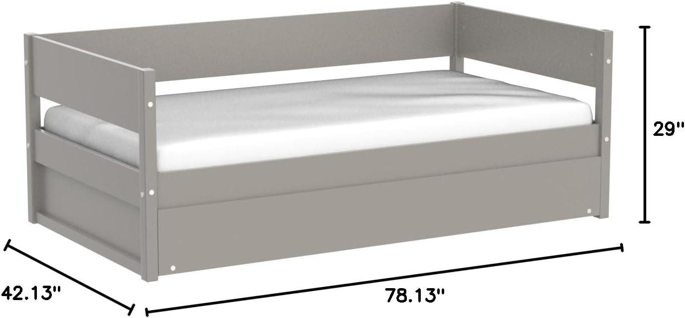 Camaflexi Tribeca Solid Wood Twin Daybed and Trundle Set in Gray