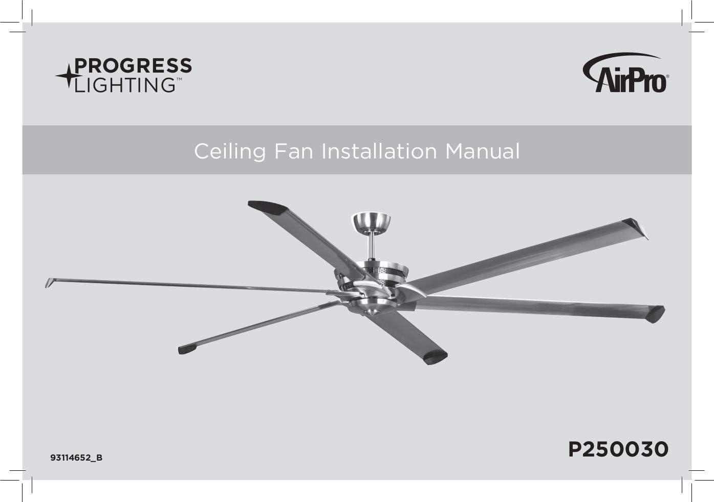 Huff Collection Indoor/Outdoor 96" Six-Blade Black Ceiling Fan