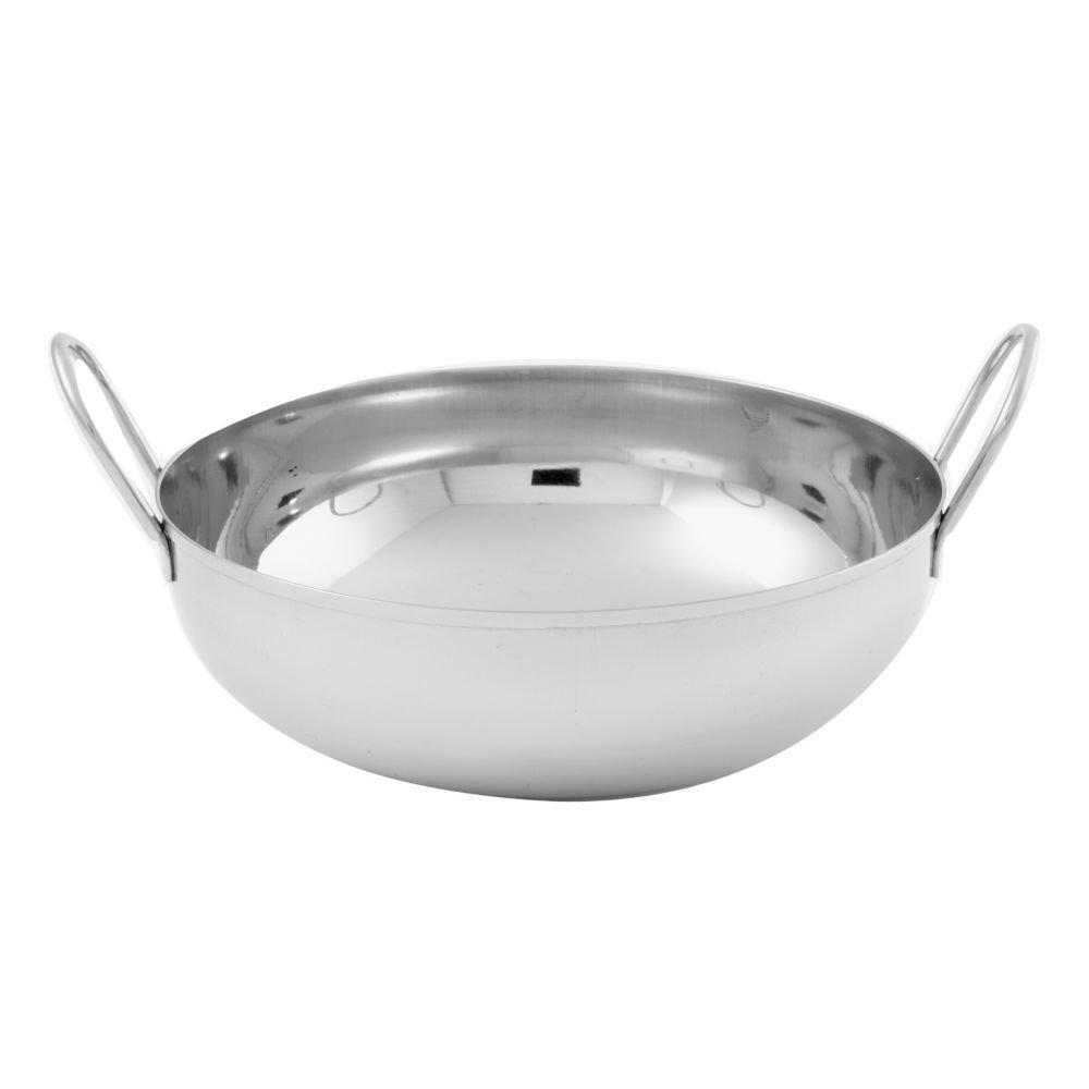 Large Stainless Steel Serving Balti Dish with Handles