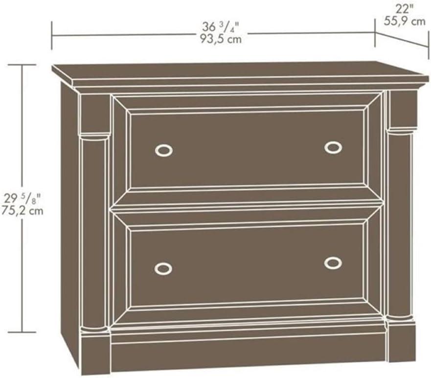 Bowery Hill Cherry 2-Drawer Lateral Filing Cabinet