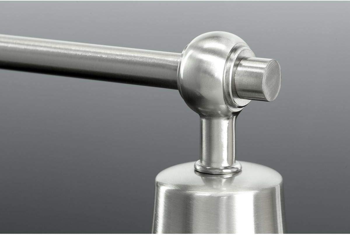 Progress Lighting Bramlett 3-Light Bath & Vanity, Brushed Nickel, Metal Reflector Shades