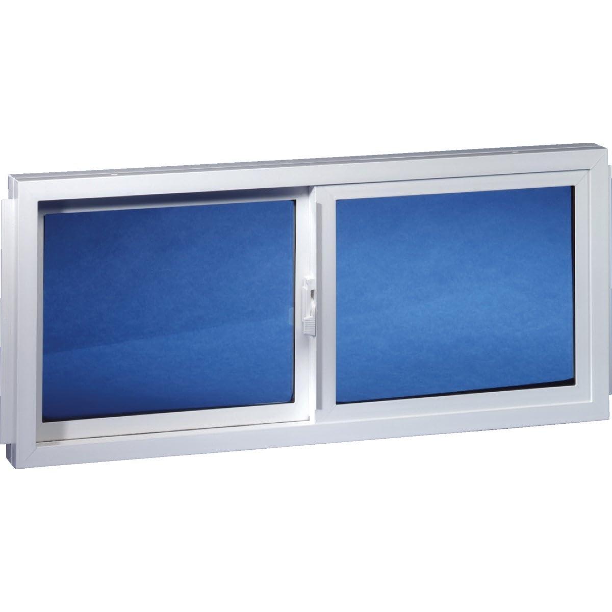 Duo Corp 3214SLID Double Slider Basement Window, 32 X 14 in, Vinyl