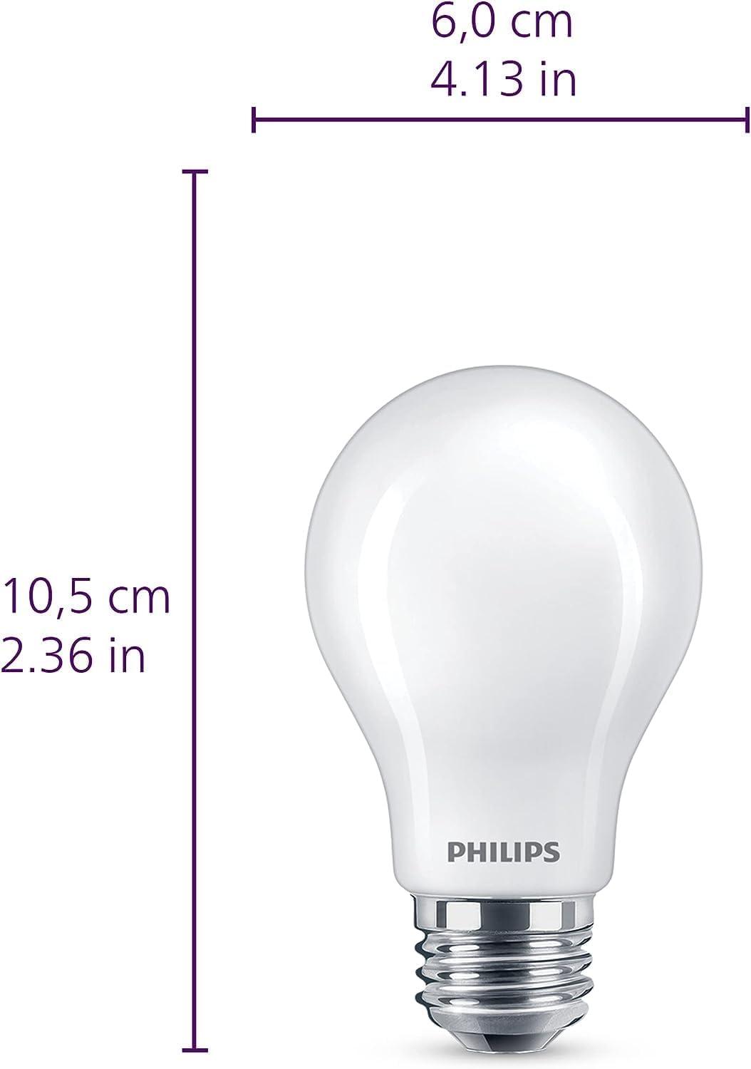 Philips UltraDef LED 60W Frosted Daylight A19 4P