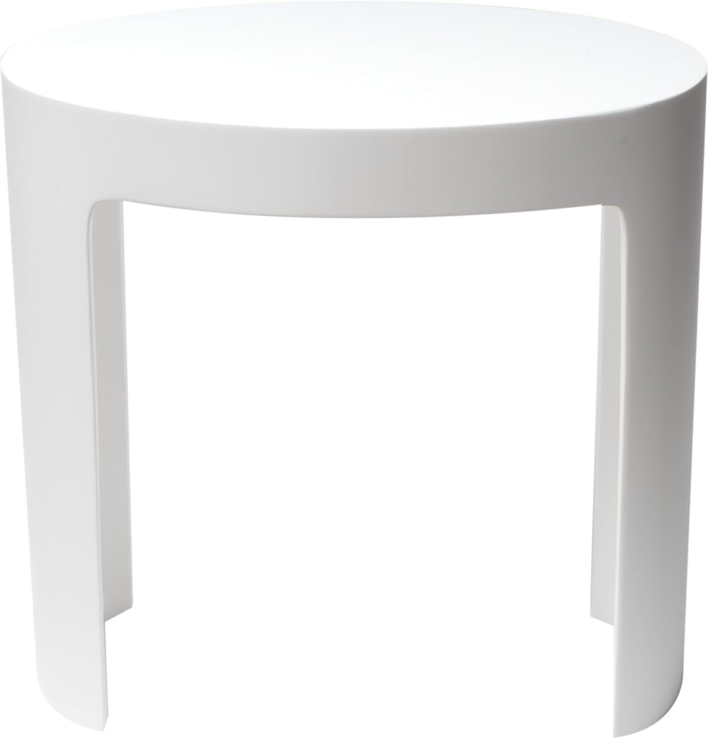 ALFI brand ABST66 White Matte Solid Surface Resin Bathroom / Shower Stool