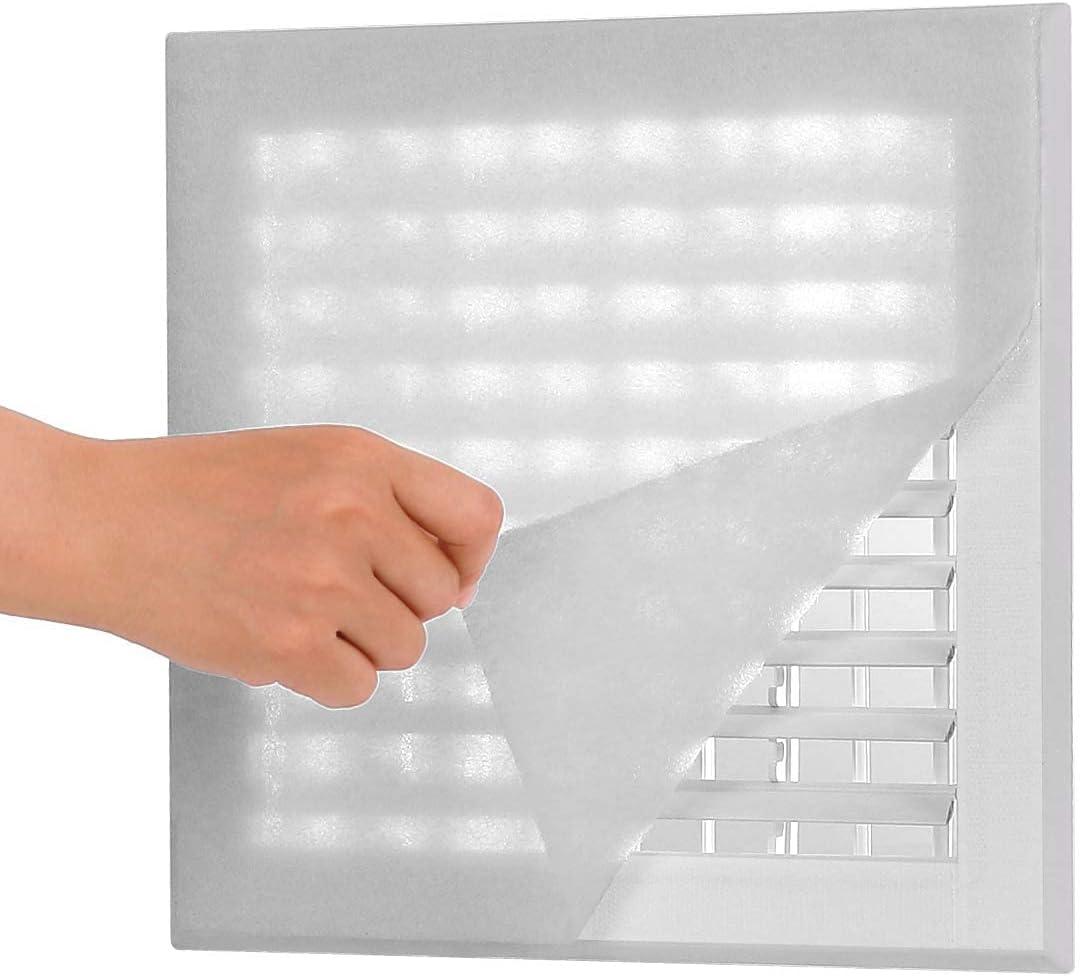 Complete Air Vent Filters Kit- 98‘’ x 18'' Electrostatic Media With 157" of Installation Tape 36+ Filters per Roll for HVAC, AC & Heating Intake Registers & Grilles