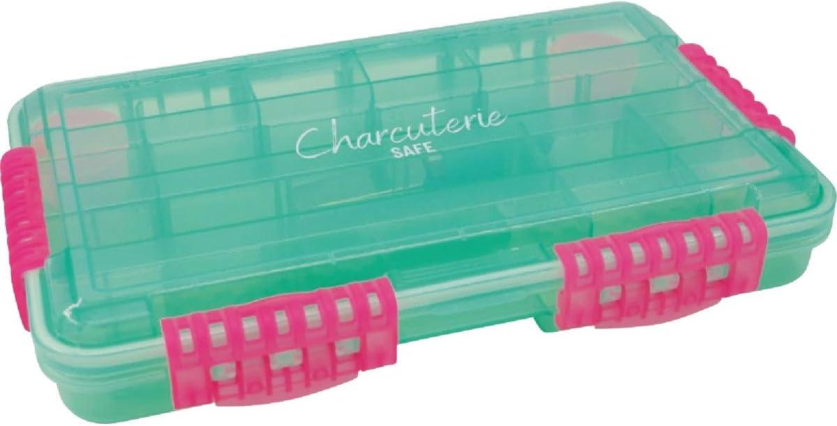 Charcuterie Safe By SubSafe - Waterproof Tackle Box Container Keeps Snacks Fresh & Dry On the Go - Snackle Box is Perfect for the Beach, Parties & Tailgating - BPA Free – Blue - As s