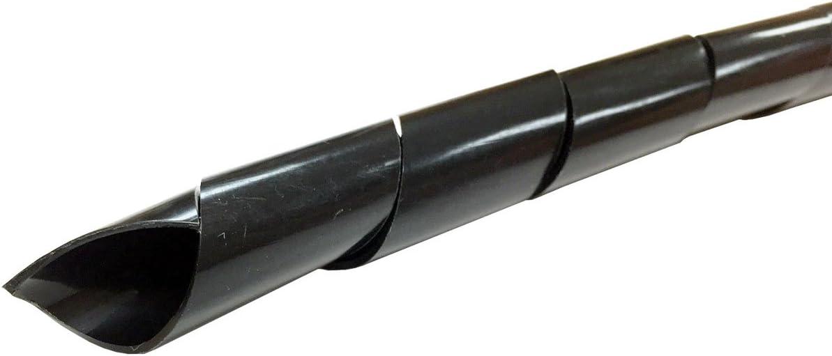 Electriduct  0.25 in. 50 ft. Polyethylene Spiral Wrap for Protector Wire Sleeve - Black