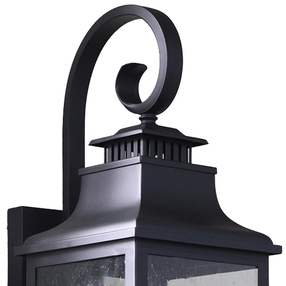 AA Warehousing ELW2283BL Exterior Wall Lighting, Black