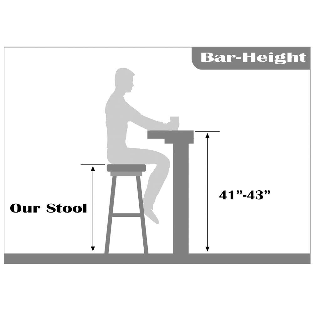 2xhome Set of 2 30" Seat Height Modern Contemporary Bar Stool with Oval Back Armless Polycarbonate Transparent Clear