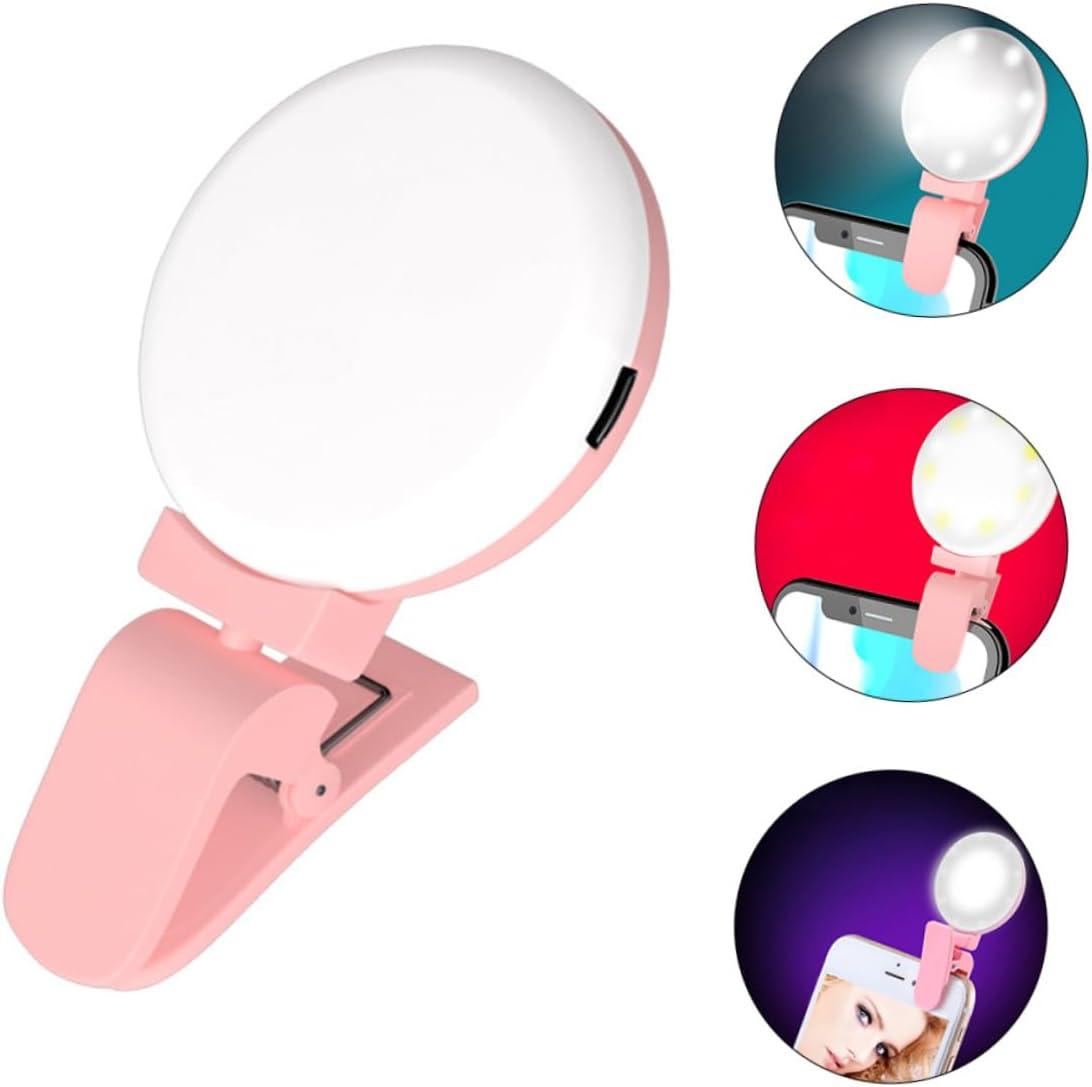 CHILDWEET Clip Brightness Phone Lamp for Streaming Portable Lightweight Design Convenient Clip Easy Use