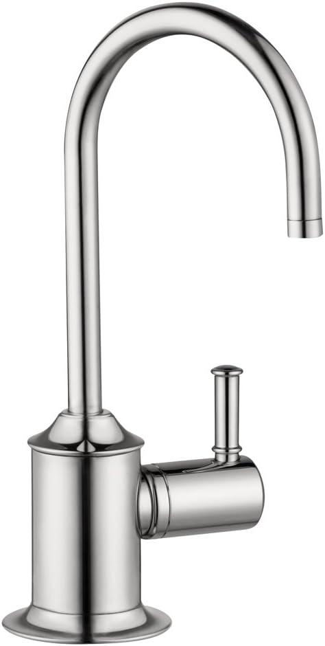 Sleek Euro-Style Steel Optik Kitchen Faucet with 360° Swivel Spout