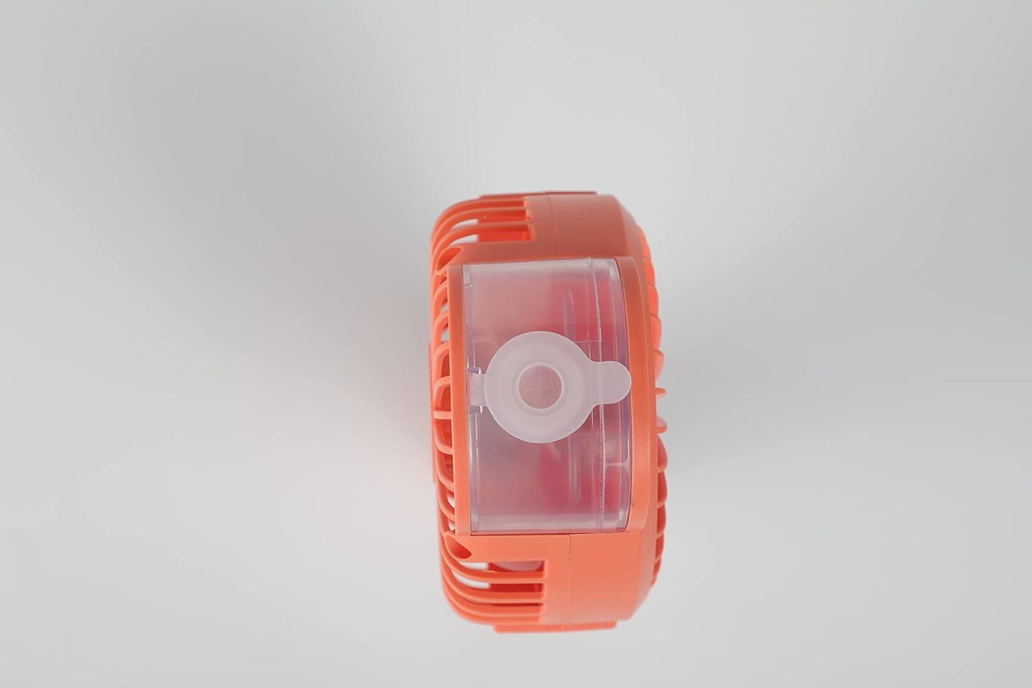 Sunneday 3" Portable Misting Fan in Coral Bell