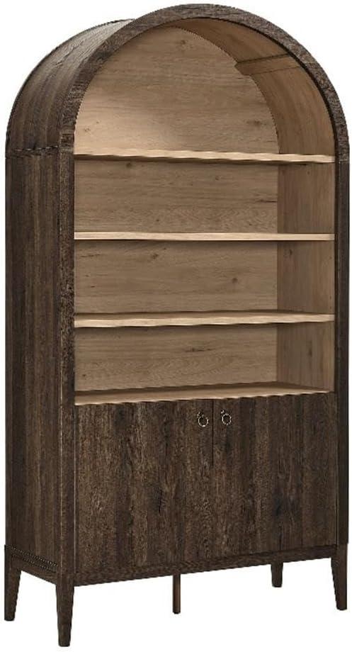 Modway Nolan 74" Tall Arched Storage Display Cabinet Bookshelf