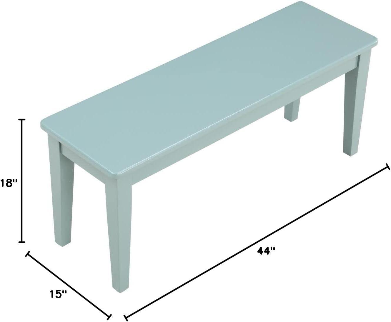 Boraam Colorado Wood Dining Bench Aspen Valley: Farmhouse Style, 600 lbs Capacity, Rectangle Shape