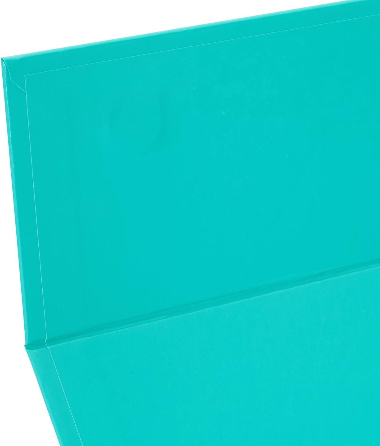 Stockroom Plus 6 Pack Proposal Boxes with Lid for Groomsmen, Bridesmaid, 9.5 x 9.5 x 3.5 Inch Glossy Teal Magnetic Gift Box