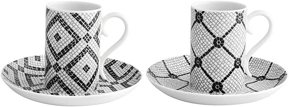 Calçada Portuguesa 4 Piece Coffee Mug & Saucer Set