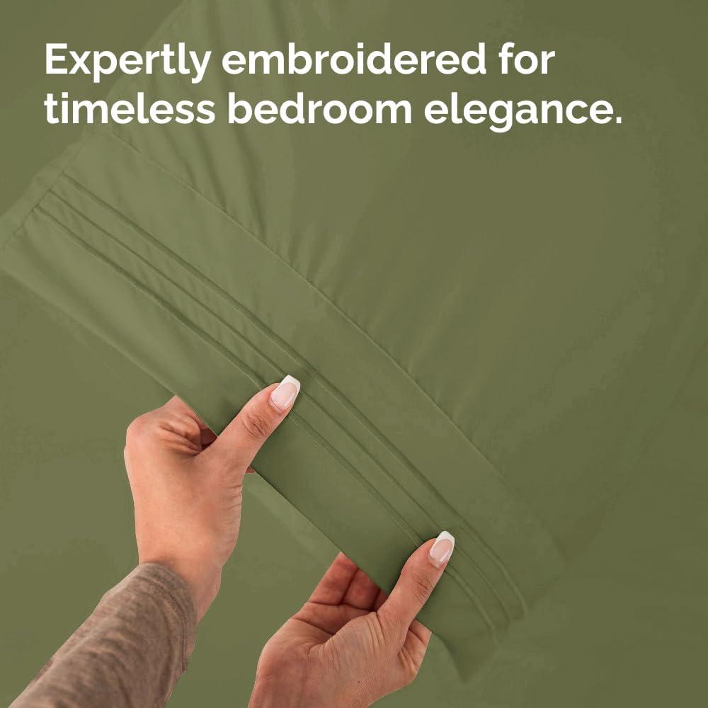 CGK Linens Soft Double Brushed Soft & Cooling Pillowcase - Set of 4