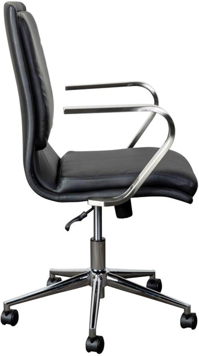 Flash Furniture Mid-Back Designer Upholstered Swivel Executive Office Chair with Armrests