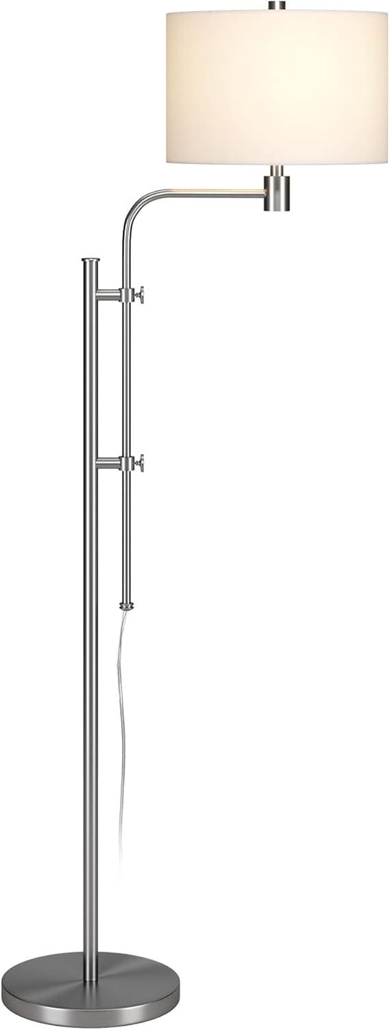 Henn&Hart 71" Silver Floor Lamp