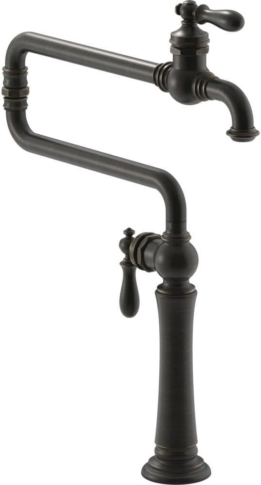 Artifacts® Single-Hole Deck-Mount Pot Filler with Extended Spout