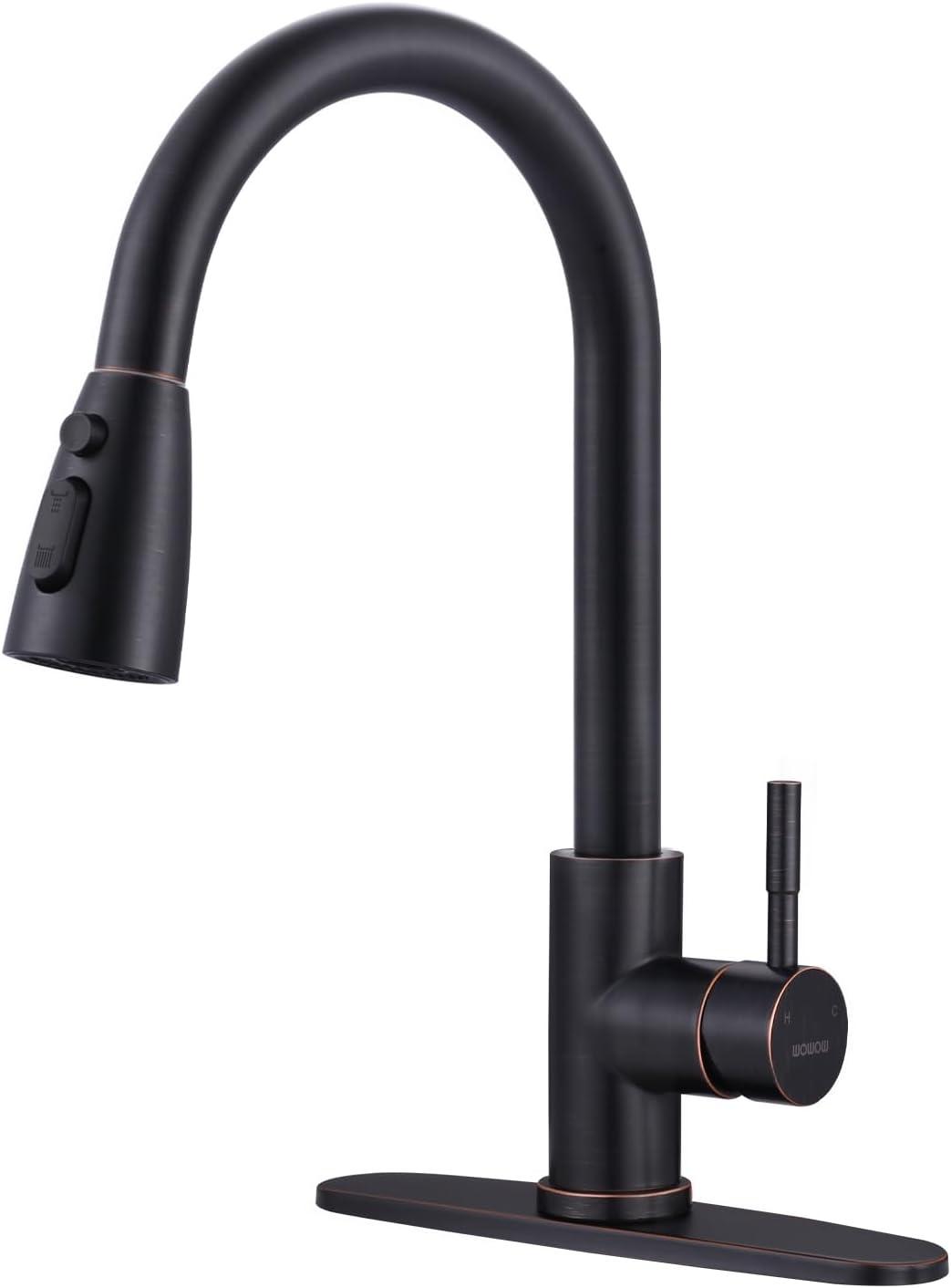 High Arc Pull Down Kitchen Faucet with Sprayer