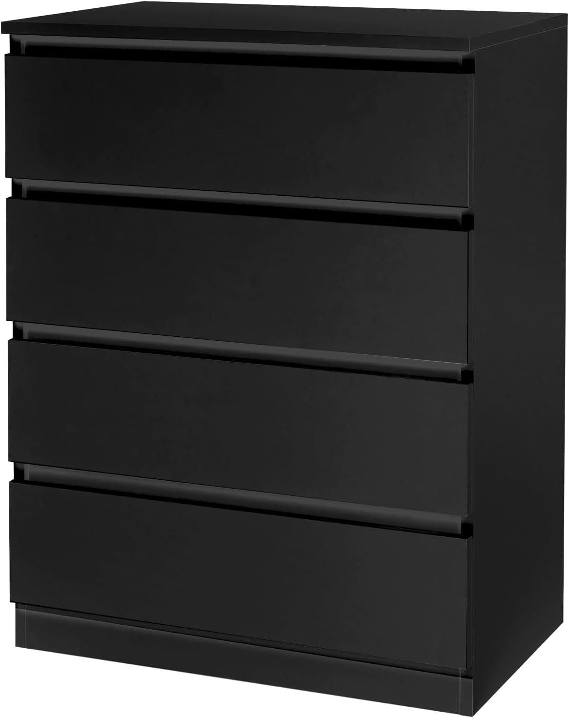 Hommoo 6 Drawer Double Dresser for Bedroom Black