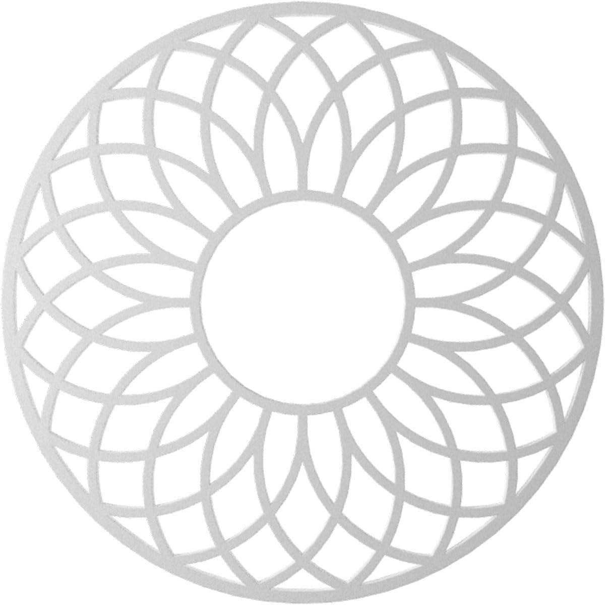 20"OD x 6 7/8"ID x 1/2"P Cannes Architectural Grade PVC Pierced Ceiling Medallion, Gold